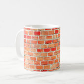 Backstein oder Textur, Design, int Kaffeetasse (Vorderseite Links)