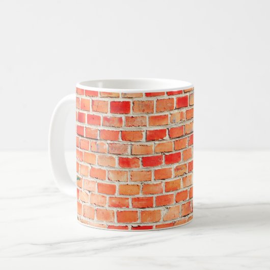 Backstein oder Textur, Design, int Kaffeetasse (Vorderseite Links)
