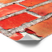 Backstein oder Textur, Design, int Poster (Ecke)