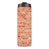 Backstein oder Textur, Design, int Thermosbecher (Vorderseite)