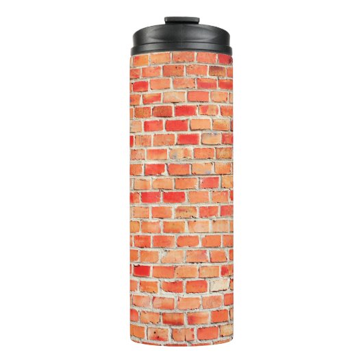 Backstein oder Textur, Design, int Thermosbecher (Vorderseite)