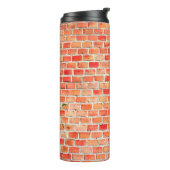 Backstein oder Textur, Design, int Thermosbecher (Nach links gedreht)