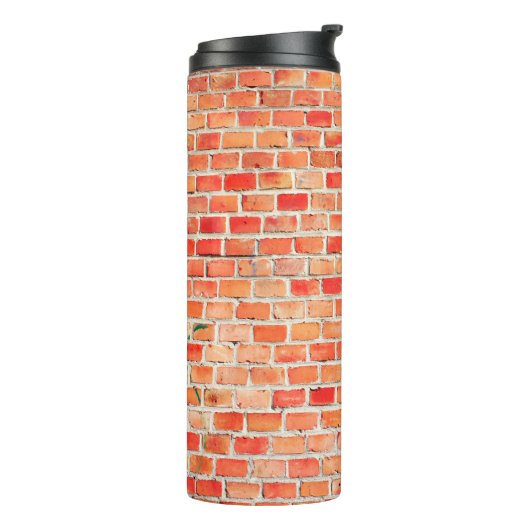 Backstein oder Textur, Design, int Thermosbecher (Nach links gedreht)