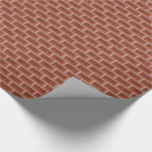 Backstein-Pixel-grafischer VideospielGamer Geschenkpapier (Ecke)