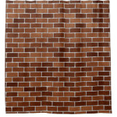Backstein-Wand Duschvorhang (Vorderseite)