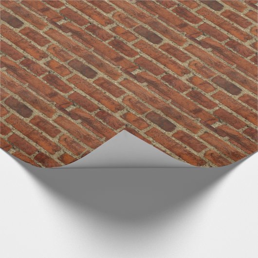 Backstein-Wand Geschenkpapier (Ecke)
