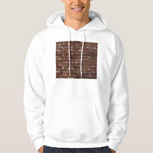 Backstein-Wand Hoodie (Vorderseite)