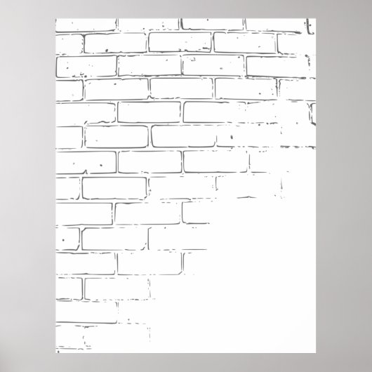 Backstein Wandstruktur Poster (Vorne)