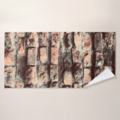 Backsteinhintergrund, Block,Backstein,braun,alt,pa Badehandtuch (Badehandtuch)