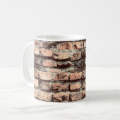 Backsteinhintergrund, Block,Backstein,braun,alt,pa Kaffeetasse (Vorderseite Links)