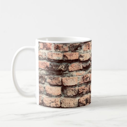 Backsteinhintergrund, Block,Backstein,braun,alt,pa Kaffeetasse (Links)