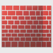 Backsteinkaminblick Geschenkpapier (Flach)