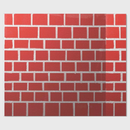 Backsteinkaminblick Geschenkpapier (Flach)