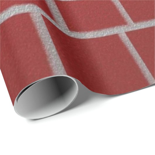 Backsteinkaminblick Geschenkpapier (Rolleneckpunkt)