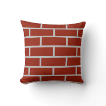 Backsteinkissen (Brick Red & Gray)