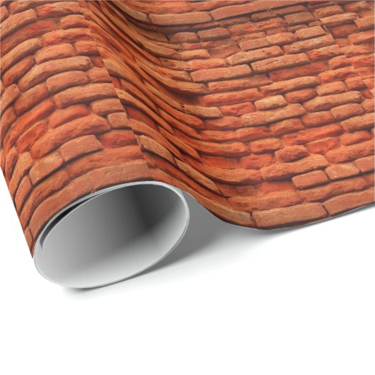 BACKSTEINMAUER GESCHENKPAPIER (Rolleneckpunkt)