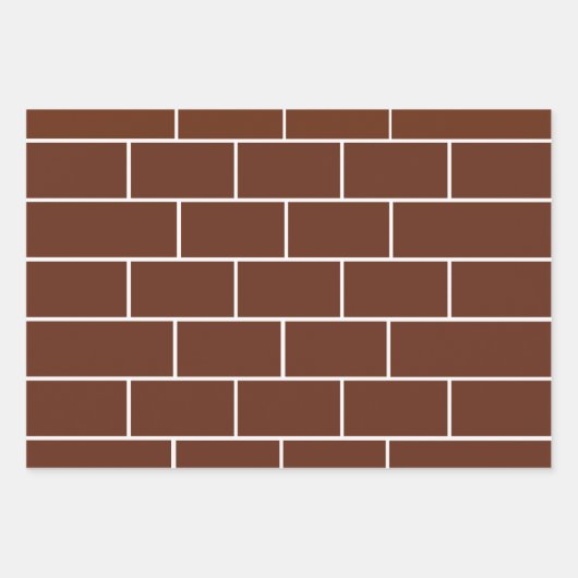 Backsteinmauer geschenkpapier set (Vorderseite 3)