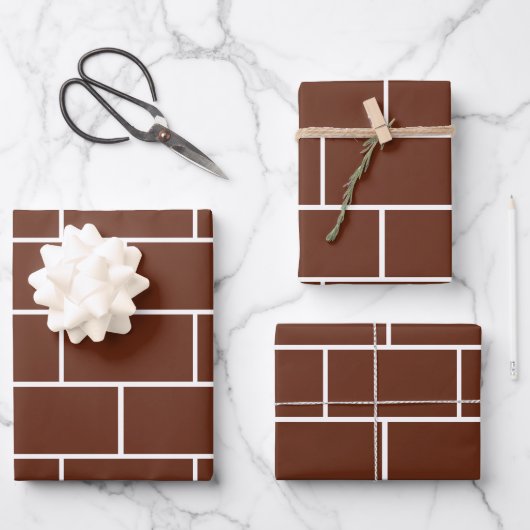 Backsteinmauer geschenkpapier set (Vorderseite)