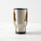 Backsteinmauer-Hockey-Tormann Reisebecher (Mittel)