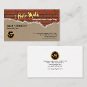 Backsteinmauer-kreativer Visitenkarte (Vorne/Hinten)