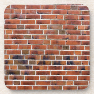 Backsteinmauer mit Fugen Getränkeuntersetzer