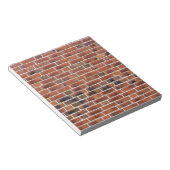 Backsteinmauer mit Fugen Notizblock (angewinkelt)