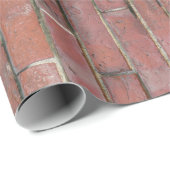 Backsteinmauer-Muster Geschenkpapier (Rolleneckpunkt)