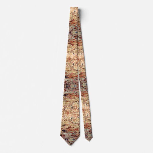 Backsteinmauer-Muster Krawatte (Vorderseite)