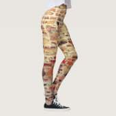 Backsteinmauer-Muster Leggings (Rechts)