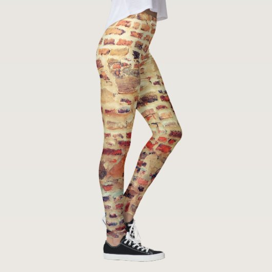 Backsteinmauer-Muster Leggings (Rechts)