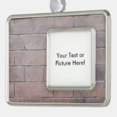 Backsteinmauer Rahmen-Ornament Silber (Links)