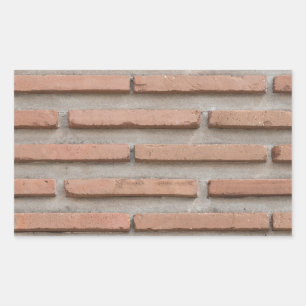 Backsteinmauer Rechteckiger Aufkleber