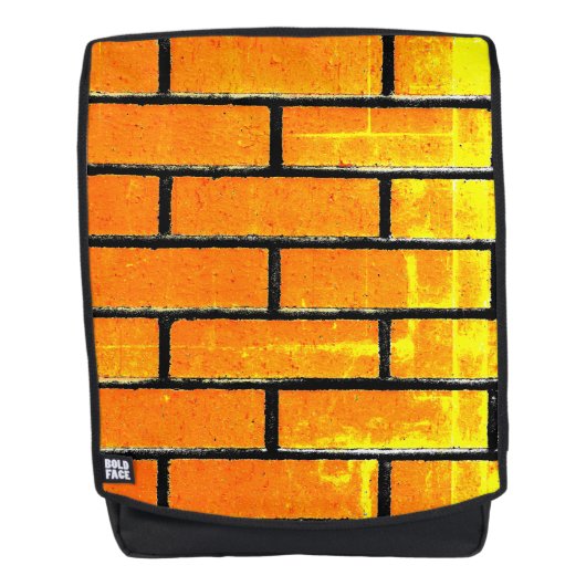 Backsteinmauer Rucksack (Vorderseite)