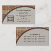 Backsteinmauer-Sammlungs-Visitenkarte Visitenkarte (Vorne/Hinten)