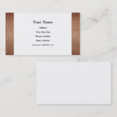 Backsteinmauer-Visitenkarten Visitenkarte (Vorne/Hinten)