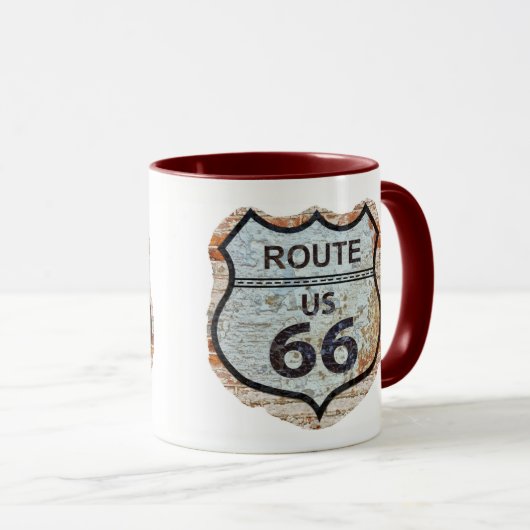 Backsteinmauer-Zeichen Funktelegrafie 66 Tasse (VorderseiteRechts)