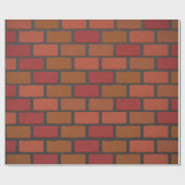 Backsteinmauerbeschaffenheit Geschenkpapier (Flach)
