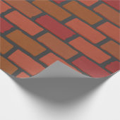 Backsteinmauerbeschaffenheit Geschenkpapier (Ecke)