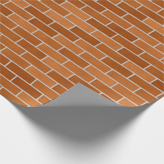 Backsteinmauerentwurf Geschenkpapier (Ecke)