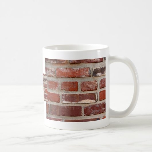 Backsteinmauerziegelsteinbeschaffenheit fertigen kaffeetasse (Rechts)