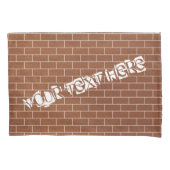 Backsteinsäulengehäuse mit benutzerdefiniertem Tex Kissenbezug (Vorderseite)