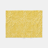Backsteinstraße - gelb und transparent fleecedecke (Vorderseite (Horizontal))