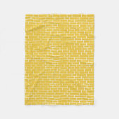 Backsteinstraße - gelb und transparent fleecedecke (Vorderseite)