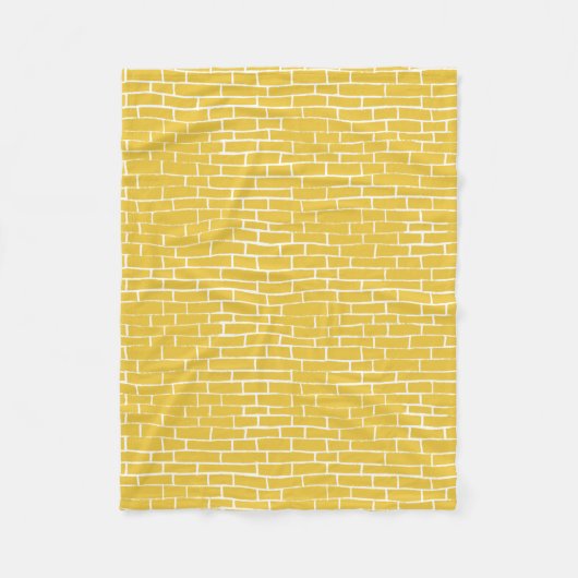 Backsteinstraße - gelb und transparent fleecedecke (Vorderseite)