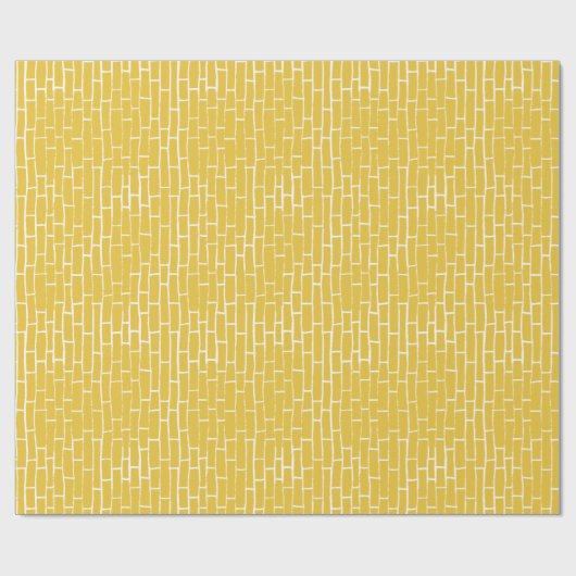 Backsteinstraße - gelb und transparent geschenkpapier (Flach)