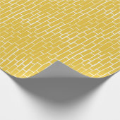 Backsteinstraße - gelb und transparent geschenkpapier (Ecke)