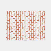 Backsteinstruktur Fleecedecke (Vorderseite (Horizontal))