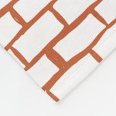 Backsteinstruktur Fleecedecke (Ecke)