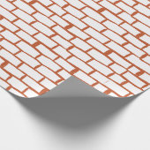 Backsteinstruktur Geschenkpapier (Ecke)
