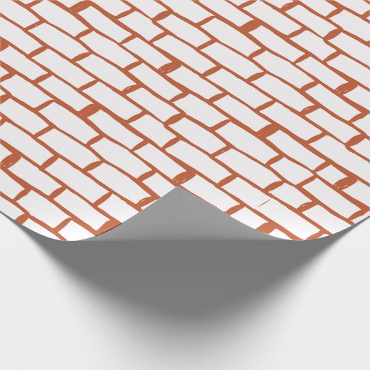 Backsteinstruktur Geschenkpapier (Ecke)